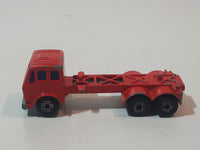 Vintage 1976 Lesney Matchbox Superfast No. 42 Mercedes Container Truck Red Sea Land Die Cast and Plastic Toy Car Vehicle