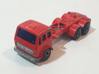 Vintage 1976 Lesney Matchbox Superfast No. 42 Mercedes Container Truck Red Sea Land Die Cast and Plastic Toy Car Vehicle