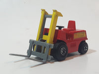1972 Lesney Products Matchbox Red Yellow Superfast No. 15 Fork Lift Truck Toy Car Warehouse Yard Machinery Vehicle