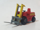 1972 Lesney Products Matchbox Red Yellow Superfast No. 15 Fork Lift Truck Toy Car Warehouse Yard Machinery Vehicle