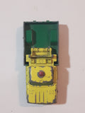 Vintage 1965 Lesney Matchbox Series No. 13 Dodge Wreck Truck BP British Petroleum Tow Truck Green Yellow Die Cast Toy Car Vehicle