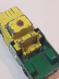 Vintage 1965 Lesney Matchbox Series No. 13 Dodge Wreck Truck BP British Petroleum Tow Truck Green Yellow Die Cast Toy Car Vehicle
