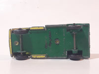 Vintage 1965 Lesney Matchbox Series No. 13 Dodge Wreck Truck BP British Petroleum Tow Truck Green Yellow Die Cast Toy Car Vehicle