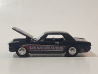 ERTL RC2 1964 1965 Ford Mustang Vancouver Canucks NHL Ice Hockey Team Dark Blue Die Cast Toy Car Vehicle with Opening Hood