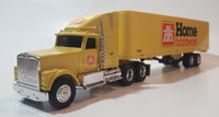 Rare ERTL Home Hardware Semi Truck and Trailer Yellow Die Cast Toy Car Vehicle