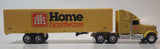 Rare ERTL Home Hardware Semi Truck and Trailer Yellow Die Cast Toy Car Vehicle