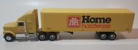 Rare ERTL Home Hardware Semi Truck and Trailer Yellow Die Cast Toy Car Vehicle