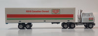 Very Rare ERTL Co-op 100% Canadian Owned Semi Truck and Trailer White Die Cast Toy Car Vehicle