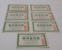 Vintage Nabob Full Value Premium Certificate Coupon Green Lot of 7