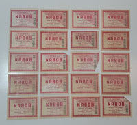 Vintage Nabob Half Value Premium Certificate Coupon Red Lot of 20