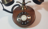 1996 GenExxa "Wood Fashion Phone" Rotary Style Push Button Telephone