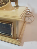 Rare Vintage French Victorian Style Cherubs Rotary Style Telephone Shaped Alarm Clock