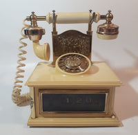 Rare Vintage French Victorian Style Cherubs Rotary Style Telephone Shaped Alarm Clock