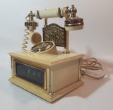 Rare Vintage French Victorian Style Cherubs Rotary Style Telephone Shaped Alarm Clock