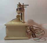 Rare Vintage French Victorian Style Cherubs Rotary Style Telephone Shaped Alarm Clock