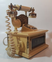 Rare Vintage French Victorian Style Cherubs Rotary Style Telephone Shaped Alarm Clock