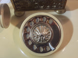 Rare Vintage French Victorian Style Cherubs Rotary Style Telephone Shaped Alarm Clock