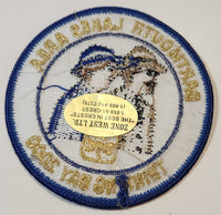 Girl Guides Thinking Day 2000 Dartmouth Lakes Area 3" Embroidered Fabric Patch Badge