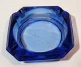 Vintage Cobalt Blue Glass Ash Tray