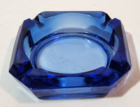 Vintage Cobalt Blue Glass Ash Tray