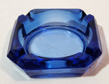 Vintage Cobalt Blue Glass Ash Tray