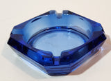 Vintage Cobalt Blue Glass Ash Tray