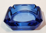 Vintage Cobalt Blue Glass Ash Tray