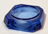 Vintage Cobalt Blue Glass Ash Tray