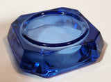 Vintage Cobalt Blue Glass Ash Tray