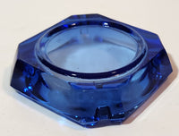 Vintage Cobalt Blue Glass Ash Tray