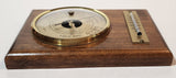Vintage Adorna Barometer Thermometer 5" x 7" Wood Wall Weather Station Made in France