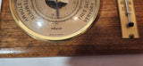 Vintage Adorna Barometer Thermometer 5" x 7" Wood Wall Weather Station Made in France