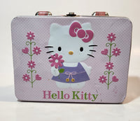 2011 BIP Sanrio Hello Kitty Embossed Tin Metal Lunch Box