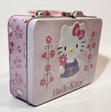 2011 BIP Sanrio Hello Kitty Embossed Tin Metal Lunch Box