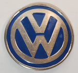 VW Volkswagen Logo Blue Enamel 3" Metal Belt Buckle