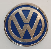 VW Volkswagen Logo Blue Enamel 3" Metal Belt Buckle