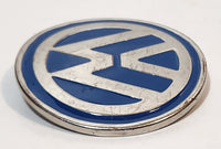 VW Volkswagen Logo Blue Enamel 3" Metal Belt Buckle