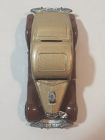 2008 Hot Wheels Since '68: Hot Rods 3-Window '34 Gold and Brown Die Cast Toy Car Hot Rod Vehicle