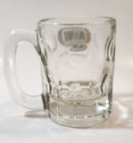 Vintage A & W "the difference is delicious" Clear Glass 4 1/4" Tall Heavy Glass Root Beer Mug