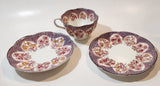 Antique 1893 Shelley Style Fine China Tea Cup Saucer and Side Plate Set