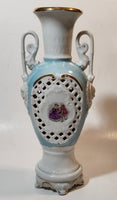 Arpo Curtea de Arges Ornate 9 3/4" Tall Fine Porcelain Vase Made in Romania