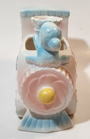 Vintage Napco No. 5999 Train Locomotive Shaped 7 1/2" Long Ceramic Planter Made in Japan