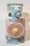 Vintage Napco No. 5999 Train Locomotive Shaped 7 1/2" Long Ceramic Planter Made in Japan