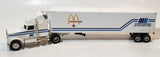 Rare ERTL Martin Brower Du Canada Ltee McDonald's Semi Truck and Trailer White Die Cast Toy Car Vehicle