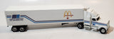 Rare ERTL Martin Brower Du Canada Ltee McDonald's Semi Truck and Trailer White Die Cast Toy Car Vehicle