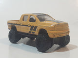 2016 Hot Wheels Dodge Ram 1500 Yellow Die Cast Toy Off-Road Truck Vehicle