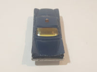 Vintage Husky Buick Electra Police Cruiser Blue Die Cast Toy Car Vehicle