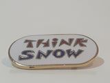 Think Snow Enamel Metal Lapel Pin