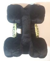 2020 Feld Entertainment Monster Jam Grave Digger Monster Truck Shaped Black Stuffed Plush Pillow