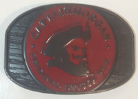 Captain Morgan Original Spiced Rum Red Enamel Metal Belt Buckle